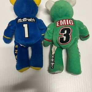 McGrath and Emig Racing Plush Toy Set - Blue and Green